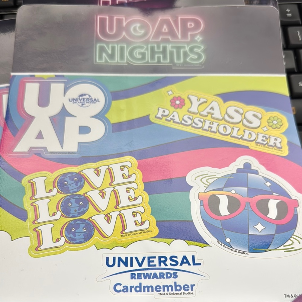 Universal Studios Sticker Set UOAP